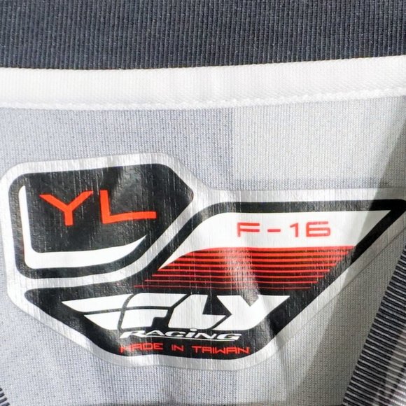 Fly Racing F-16 ls tee shirt YL EUC - Picture 2 of 3
